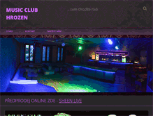 Tablet Screenshot of clubhrozen.cz
